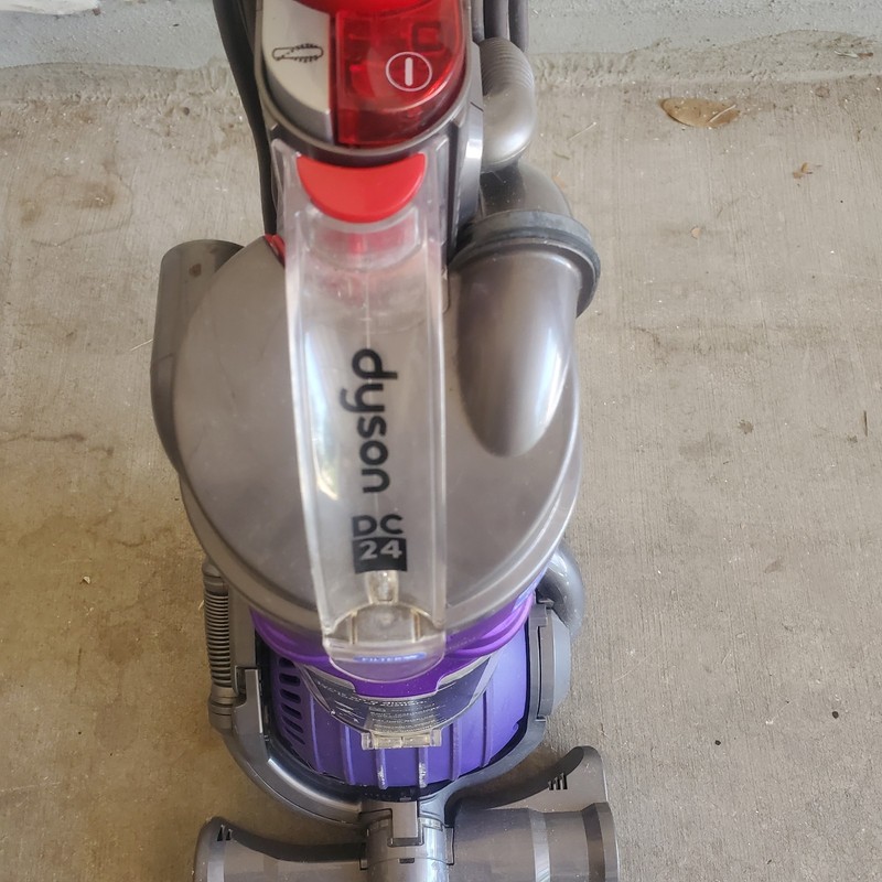 Dyson DC24 Upright Bagless Corded Vacuum Multi Surface Purple Gray gallery