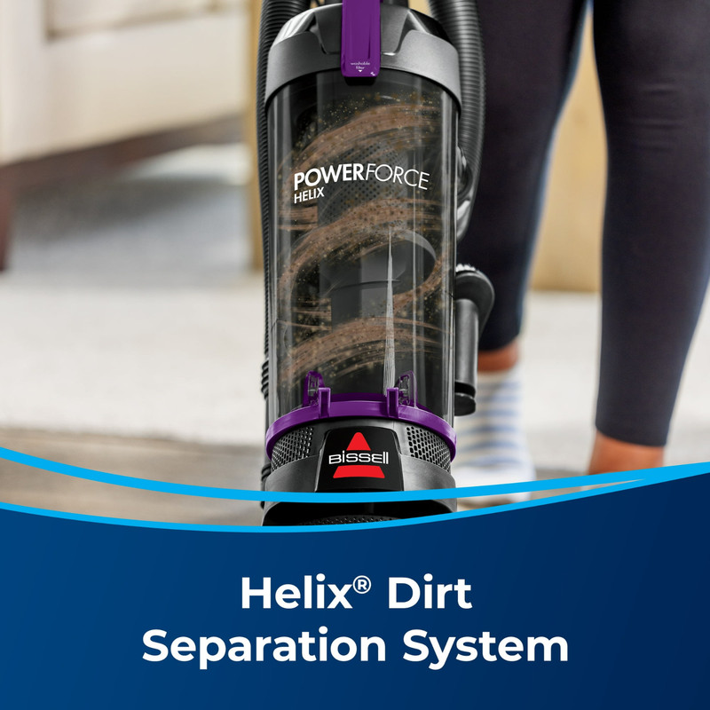 BISSELL PowerForce Helix, Bagless, Upright Vacuum, Pet Friendly, Purple gallery