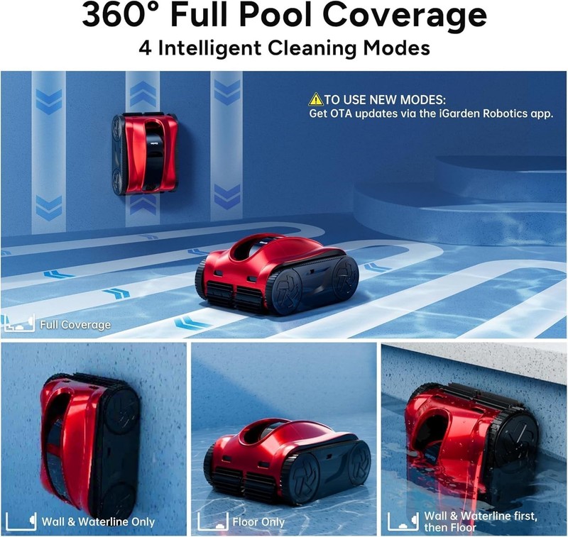 iGarden K Pro 10H Runtime Cordless Robotic Pool Vacuum for Inground Pools gallery
