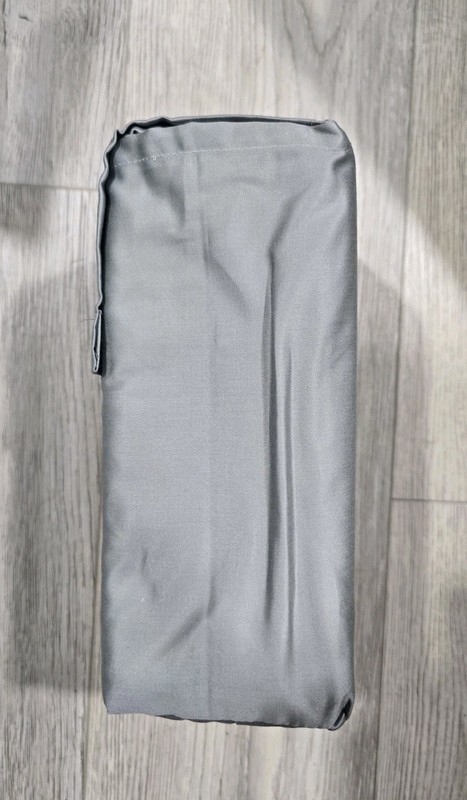 Threshold KING Performance Flat Sheet Cotton Sateen GRAY 400 Thread Count NEW gallery