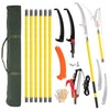 Manual Pole Saw Extendable Tree Pruner 30ft Fiberglass Pole Hook Knife gallery