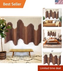 Large 57″ W x 39″ L Dip-Dyed Macrame Wall Decor – Elegance for Living Spaces