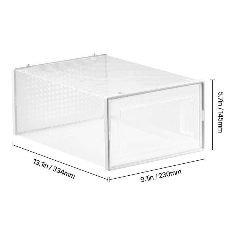 Uimoso Stackable Shoe Organizer Boxes 6/9/12 Pack for US Sizes 11/13 gallery