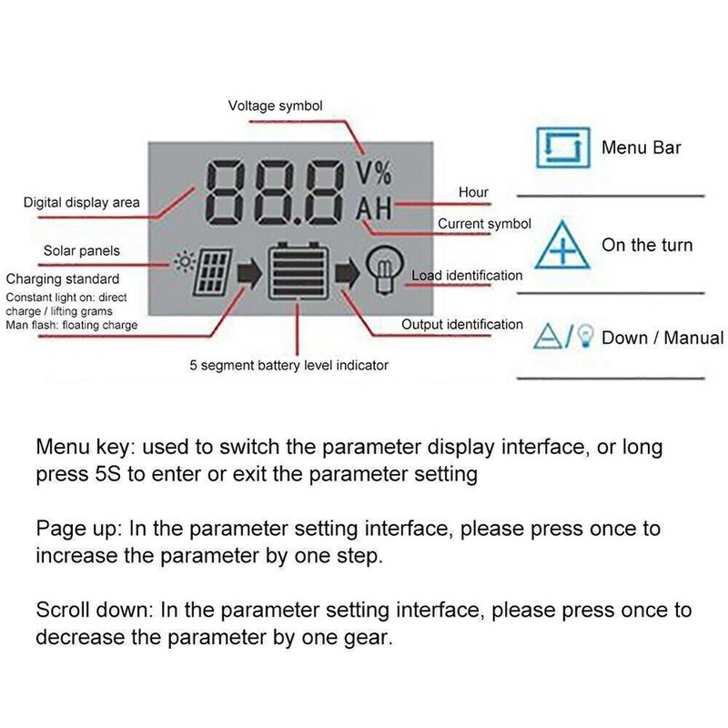 100A MPPT Solar Panel Regulator Charge Controller Auto Focus Tracking 12/24V US gallery
