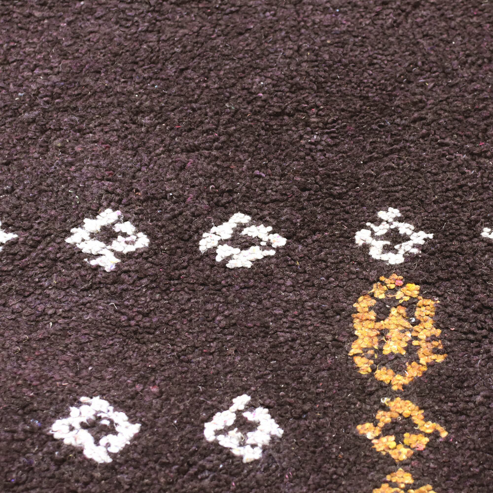 Eco-Friendly Hand Knotted Loom Silk Mix Area Rug Contemporary Brown BBLSM588 gallery