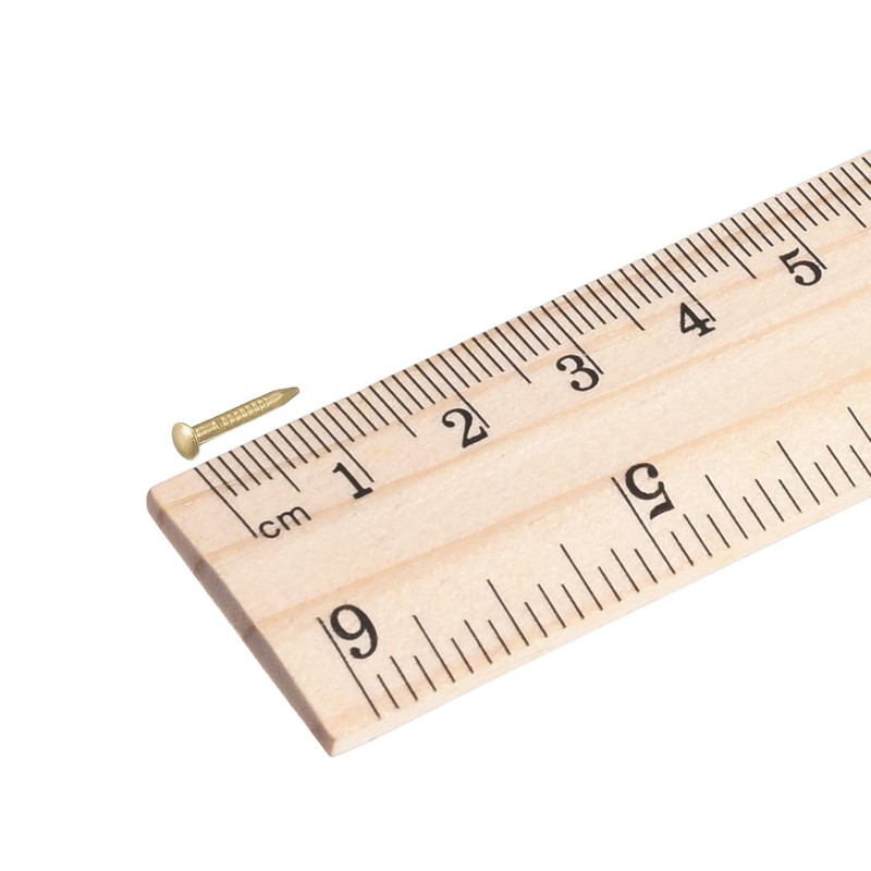 uxcell Small Tiny Brass Nails 1.2x10mm for DIY Decorative Pictures gallery