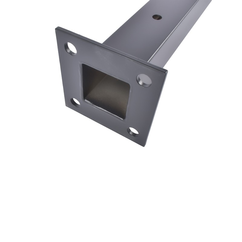 Black 35" Corner Cable Railing Post - Stainless Steel Surface Mount Kit gallery