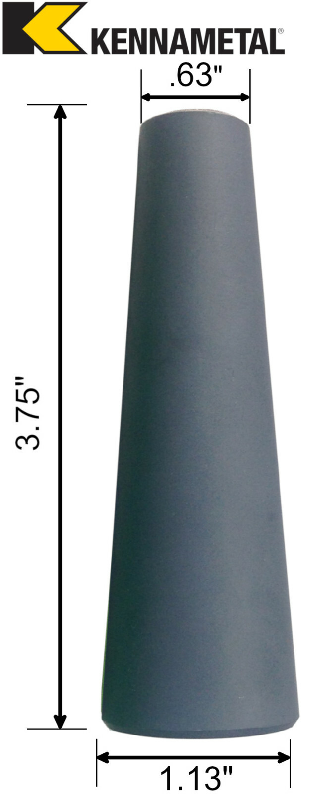 Large Tungsten Sandblaster Nozzle Tip TC1: Kennametal Premium Grade: All Sizes gallery