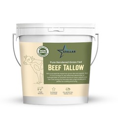 Beef Tallow – 100% Grass-Fed & Finished – Good for Cooking, Baking ~ 15 Pounds