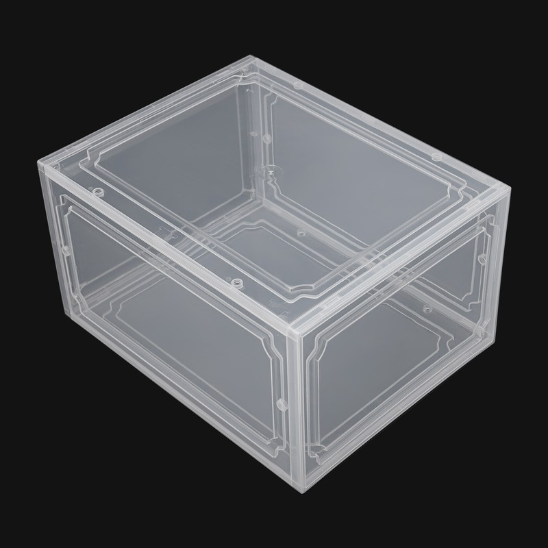 12PCS Shoe Containers Transparent-Front Door Open Acrylic Shoe Display Cabinet gallery