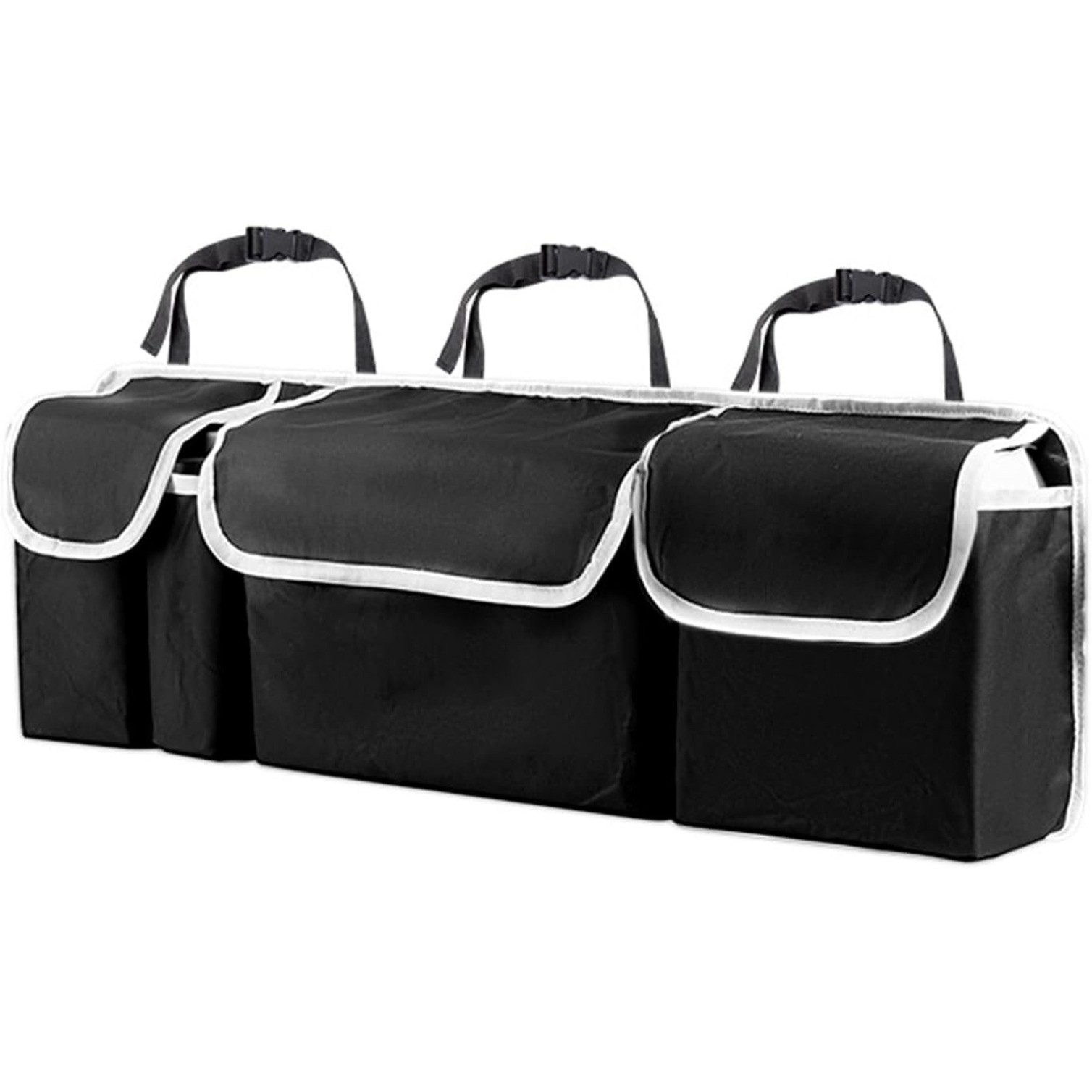 Car Trunk Organizer Waterproof Hanging Storage Bag Large Pockets Universal Black gallery