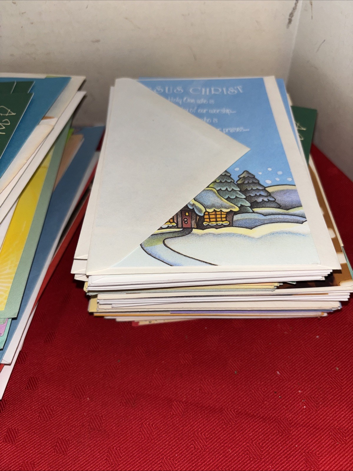 Vintage To Now 100+ Count Inspirational Christian Greeting Cards- Estate Find #0 gallery