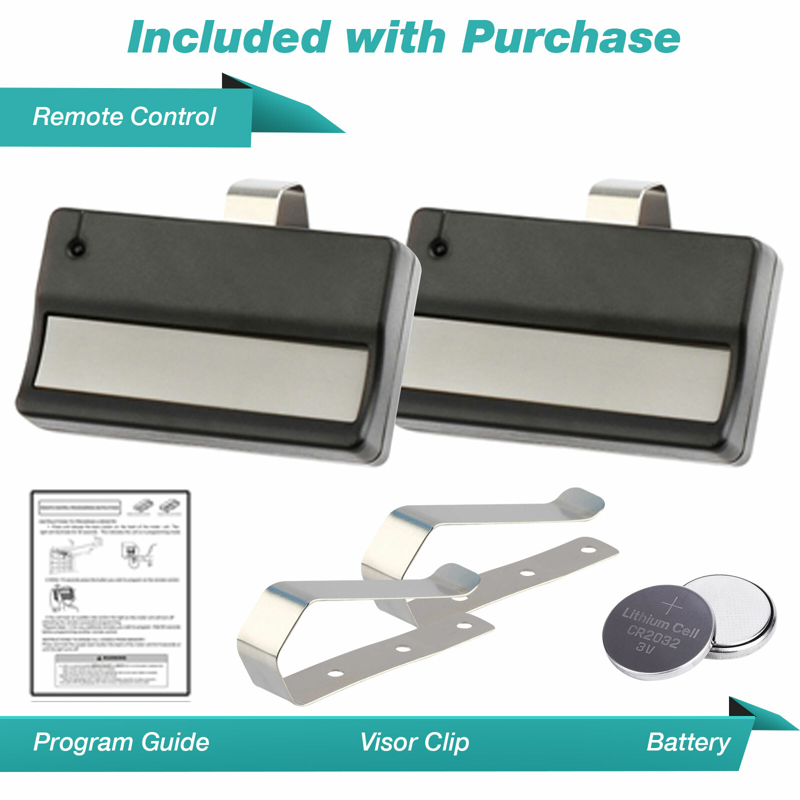 2 for LiftMaster 971LM Button Car Garage Door Opener Remote Control 390MHz gallery