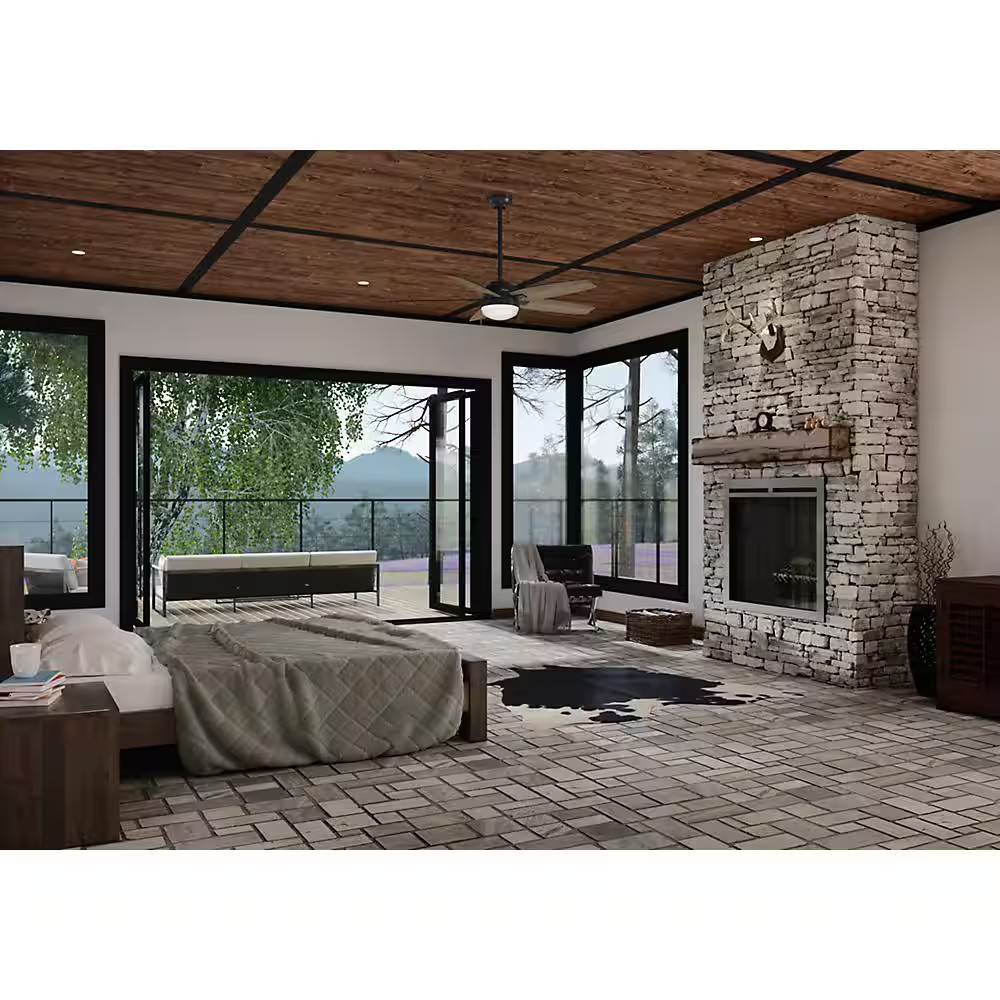 Antero 54 In. LED Indoor Matte Black Ceiling Fan with Light gallery
