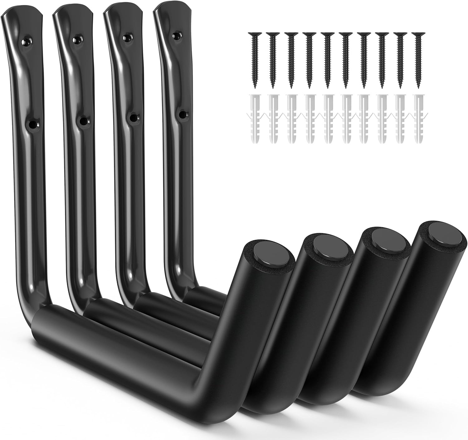 Heavy Duty Garage Storage Hooks - 120 LB Capacity Wall Mounted Rack for Kayaks, gallery
