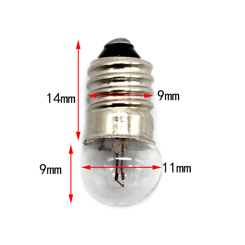 Small Screw Base Lamp Bulbs 11mm Diameter 2.5/3/3.8/6V Mini Light Bulb 0.3A 0.5A gallery