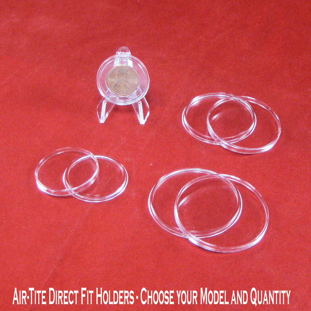 Airtite Brand Coin Holder Capsules - Choose Your Direct Fit Model and Quantity gallery