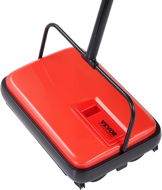 Carpet Sweeper Manual, Floor Sweeper with 300 ml Dustbin Capacity Easy to Emp... gallery