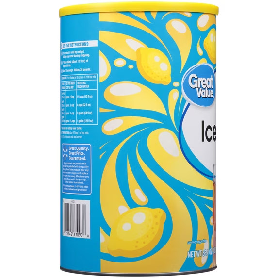 Great Value Natural Lemon Flavor Iced Tea Drink Mix, 66.1 Oz gallery