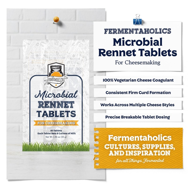 Fermentaholics Microbial Rennet Tablets For Cheese Making DIY Cheesemaking gallery