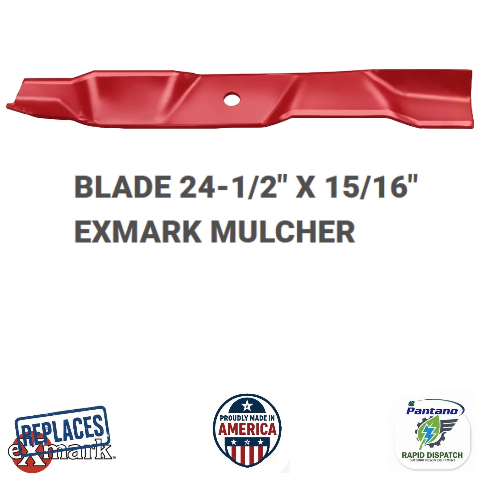 Mulching Blade for Exmark Lazer Z 72" Deck | 15/16" Hole | 103-6394-S 6PK gallery
