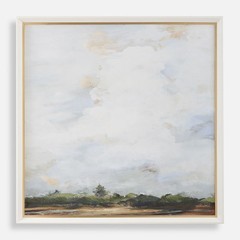 Uttermost Whispering Cloudscapes Landscape Print, White – 32383