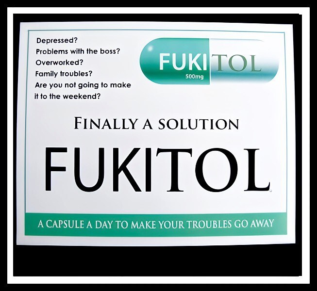 Finally A Solution! FUKITOL Pill 1 Capsule A Day Refrigerator Fridge MAGNET gallery