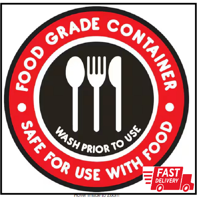 5 gal Multipurpose Food Safe Bucket White Carry Handle FDA approved without Lids gallery