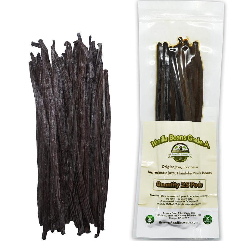 25 Vanilla Beans for Making Vanilla Extract Grade a - NON-GMO Planifolia Vani... gallery