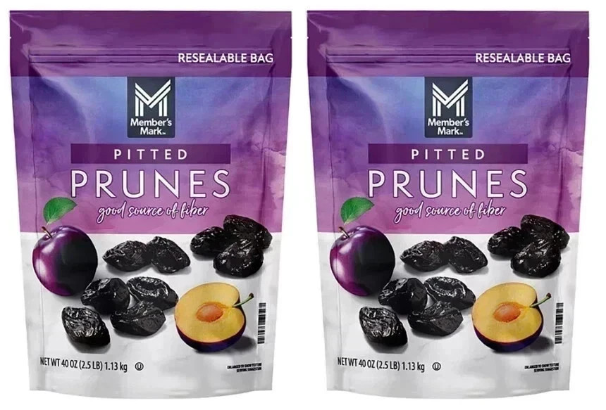 2 PACK - Member's Mark Dried Pitted Prunes, 40 oz (Total 80 oz) FREE SHIPPING gallery