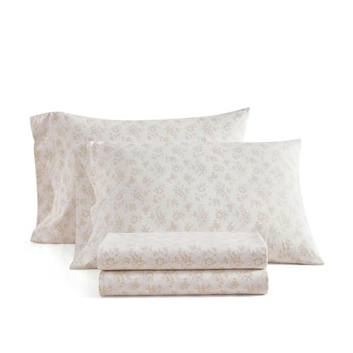 - Size Sheets Set, Crisp & Tailored Cooling Sheets w/a Queen Floral White gallery