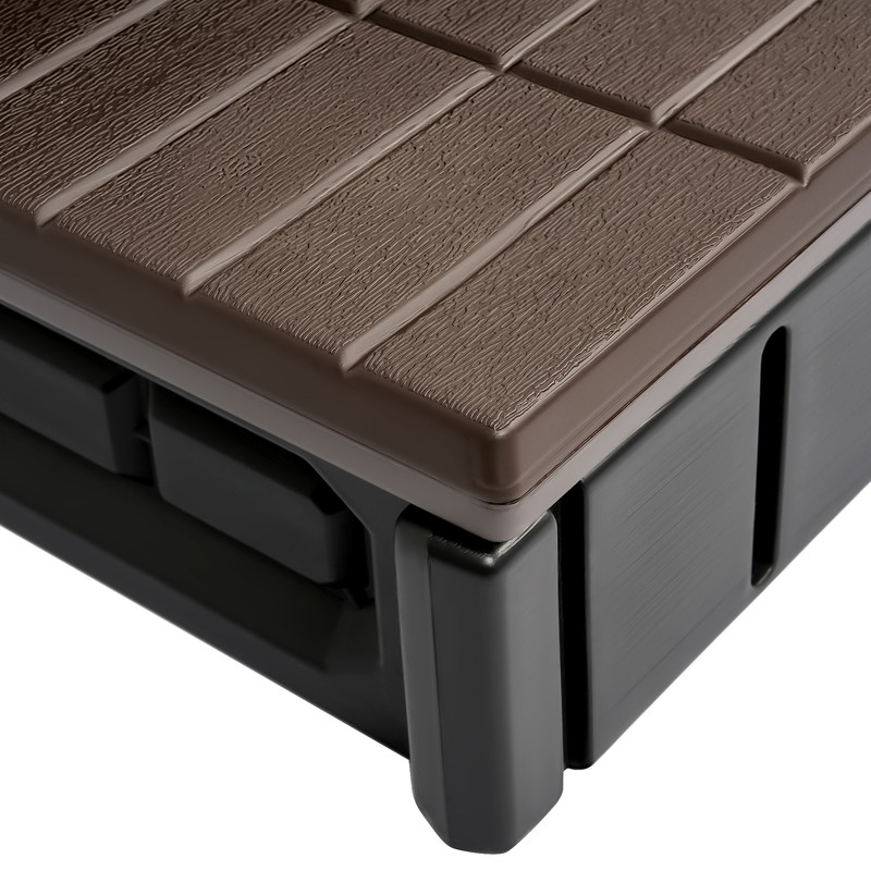 36'' Universal 2 Slip-Resistant Spa & Hot Tub Spa Steps with Storage Brown+Black gallery
