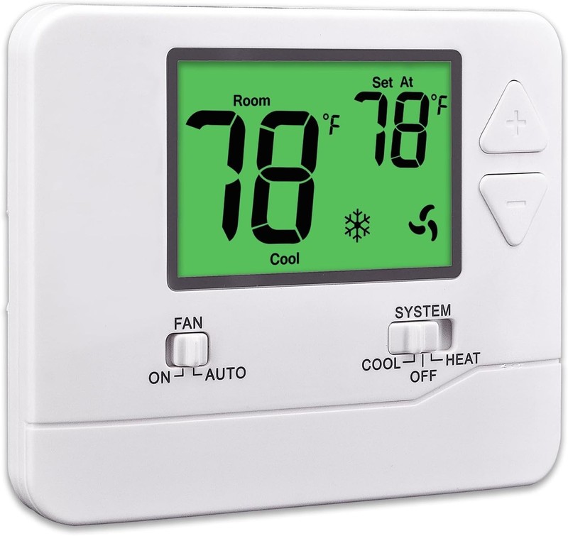 Reliable Non-Programmable Thermostat for 1 Heat/1 Cool Systems - Easy to Install gallery