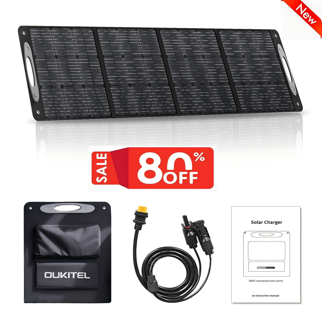 Solar Panel Portable Foldable 100W 200W 400W for Camper Van RV Trailer Camping gallery