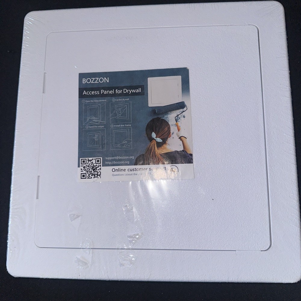 Access Panel for Drywall 8”X8” Access Door White Plastic - Bozzon - New