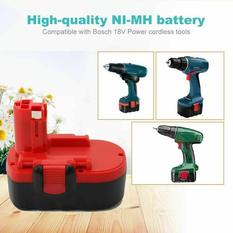18V For Bosch BAT025 BAT180 BAT189 BAT026 BAT160 18Volt NiMh Battery 4600mAh gallery