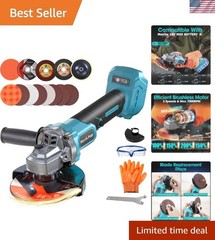 Cordless Angle Grinder – 4-1/2″ Blade, 7000 RPM, Compatible with Makita