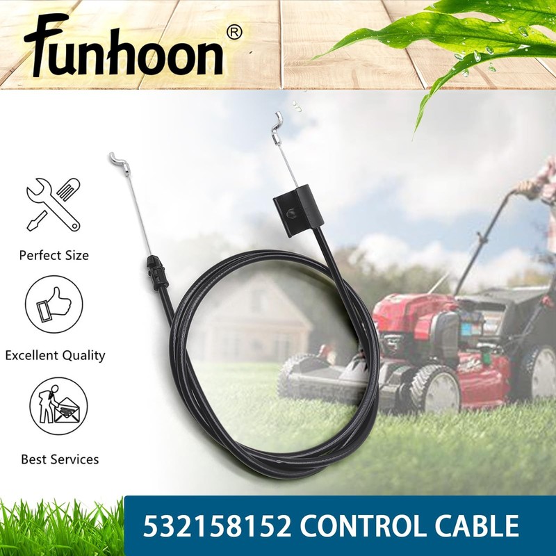 Lawn Mower Throttle Cable 56 Inch Engine Zone Control for Craftsman Poulan Pro W gallery