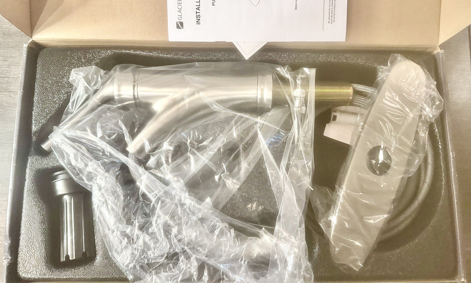 Hemming Glacier Bay Pull-Out Sprayer Kitchen Faucet Stainless Steel FP3C0001SP gallery