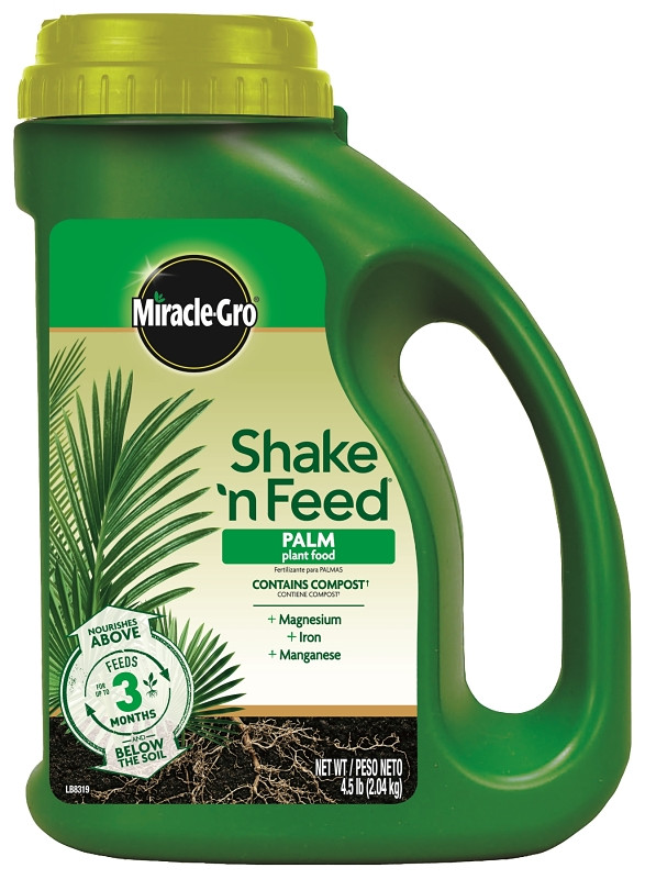 Miracle-Gro Shake 'N Feed Palm Plant Food, 4.5 lb., Feeds up to 3 Months gallery