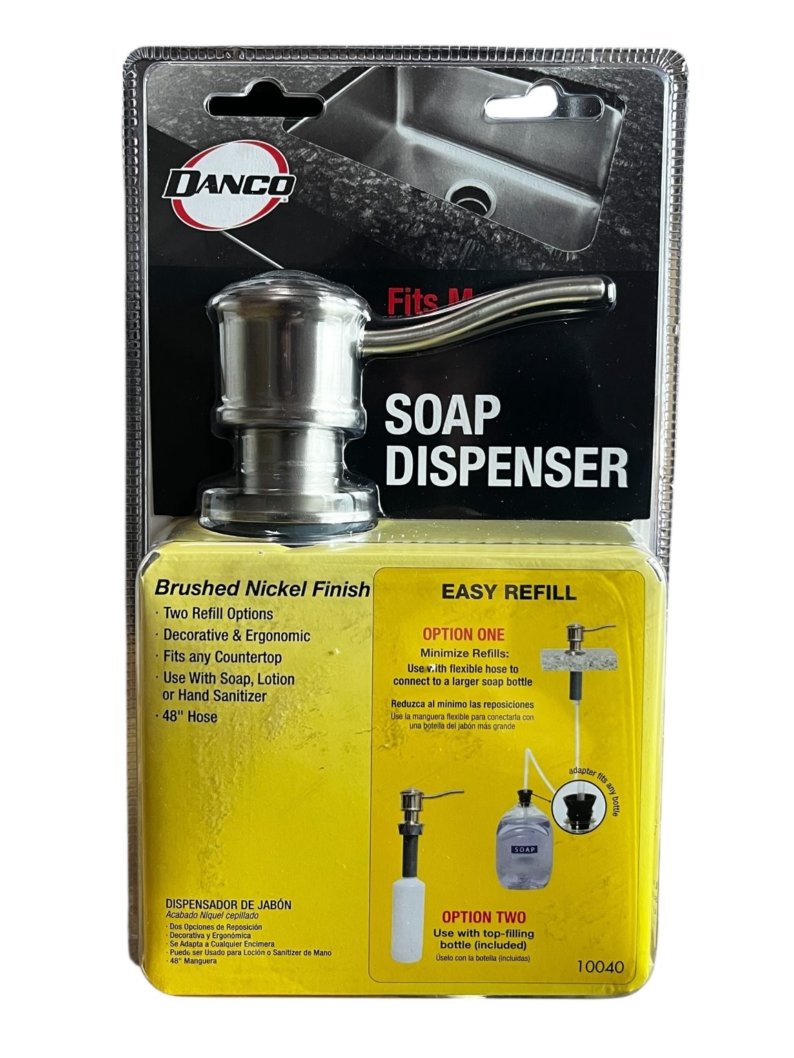 Danco Soap Dispenser Universal Built-In Brushed Nickel 10040 New in Package gallery