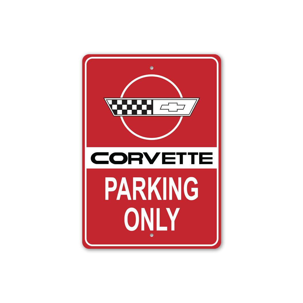 Corvette Parking Only Metal Sign gallery