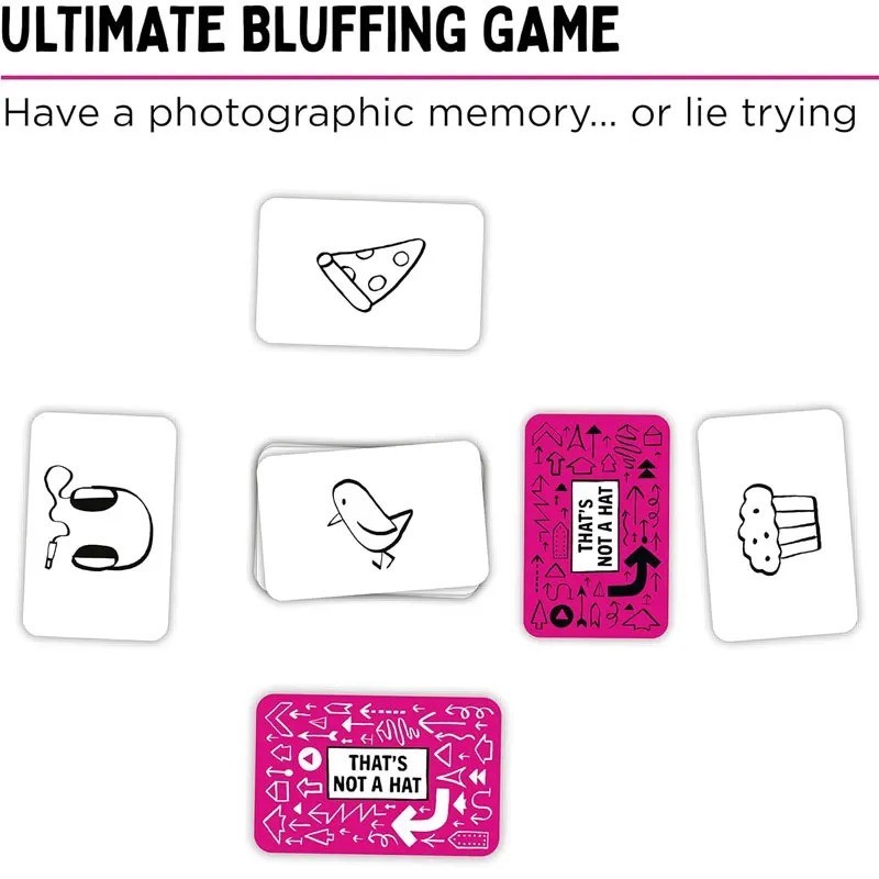 That'S Not a Hat - Fun Bluffing & Memory Party Game for All Ages Components gallery