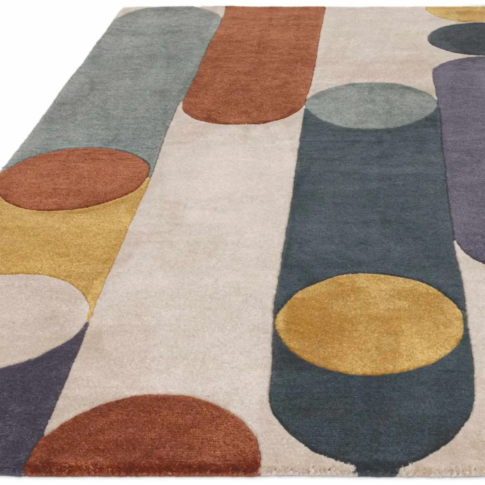 Modern Abstract Design Handmade Hand Tufted Woollen Area Rug, Custom Size Rugs gallery