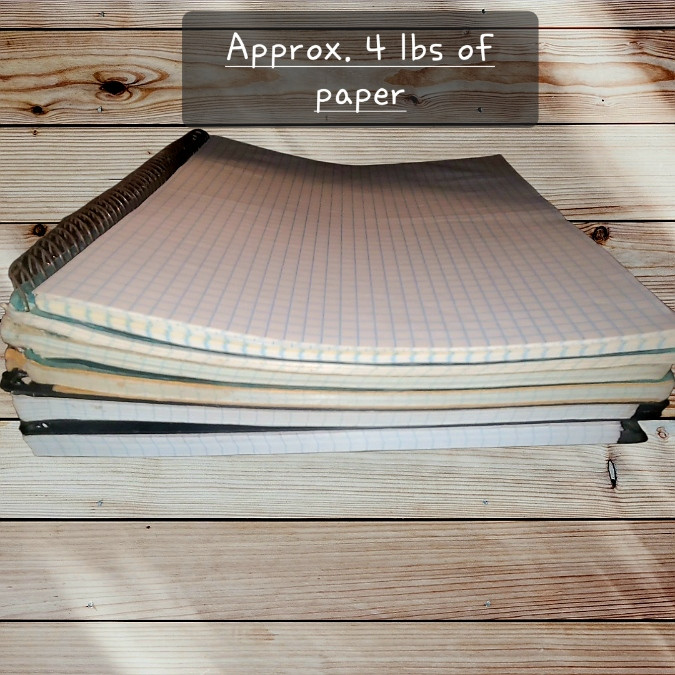 Huge Lot! - 8.5" x 11" Graph Paper Notebooks Spiral Bound/Loose Leaf Grid Paper gallery