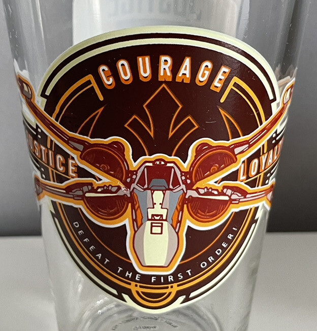 Star Wars The Force Awakens Rebel Forces X-Wing 16 oz Pint Beer Glass Tumbler gallery