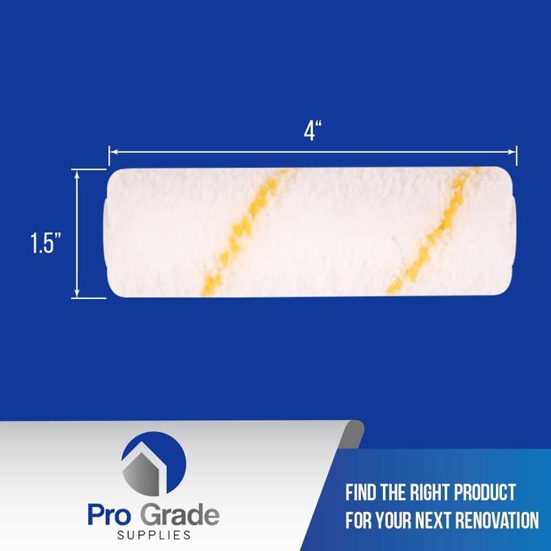 Pro Grade 4" Mini Paint Rollers Cover Set Wall Painting Roller Naps gallery