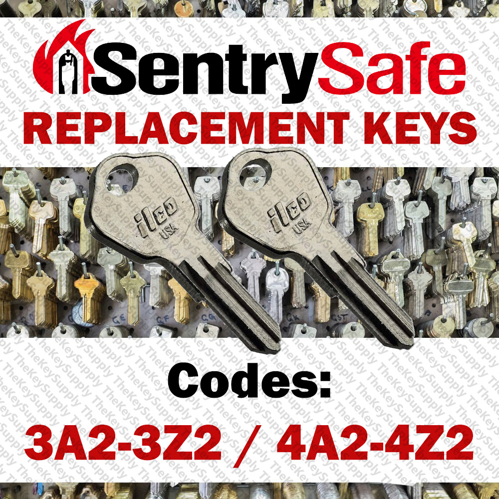 2 Sentry Safe Replacement Keys Cut To Your Code 3A2-3Z2 / 4A2-4Z2 gallery