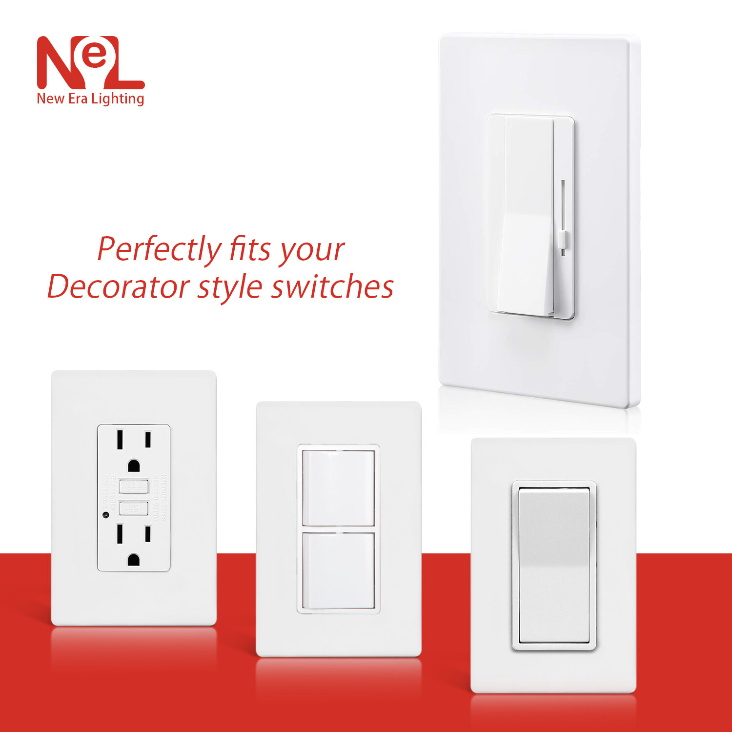 Screwless Decora Wall Switch Plate 1-4 Gang GFI Rocker Switch Plate Outlet Cover gallery