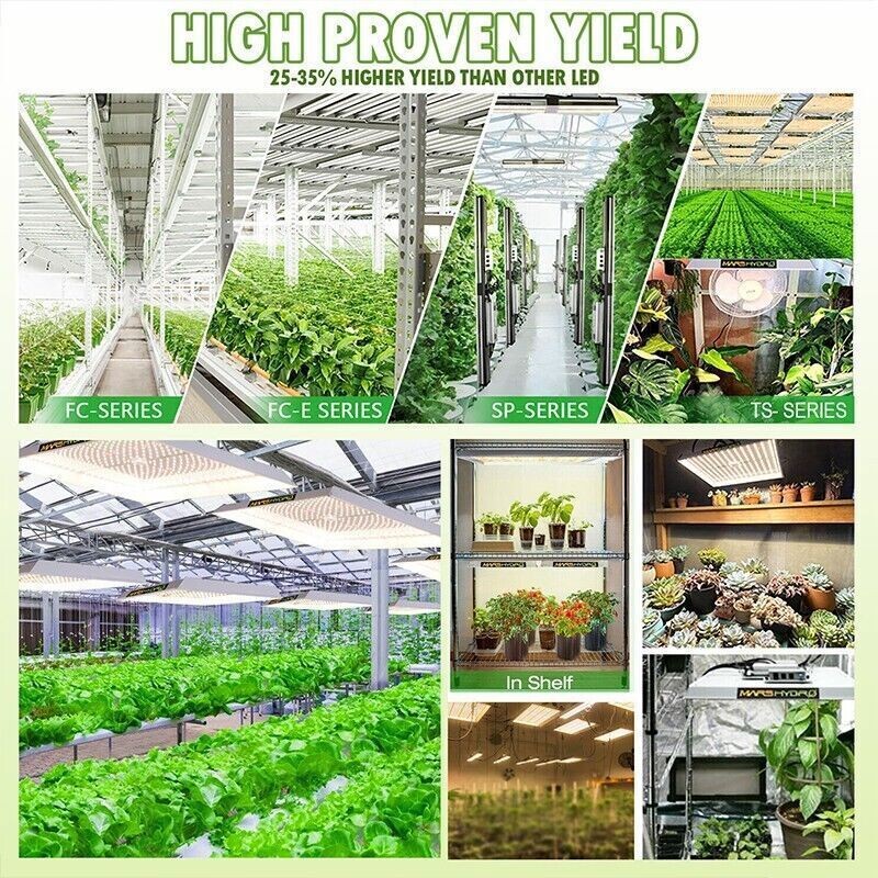 Grow Light Full Spectrum LED Indoor Plant Growth 4x4 Coverage Area Growing Lamp gallery